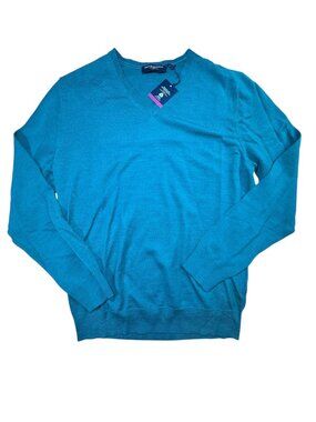 NWT Charles Tyrwhitt merino wool v-neck sweater size medium